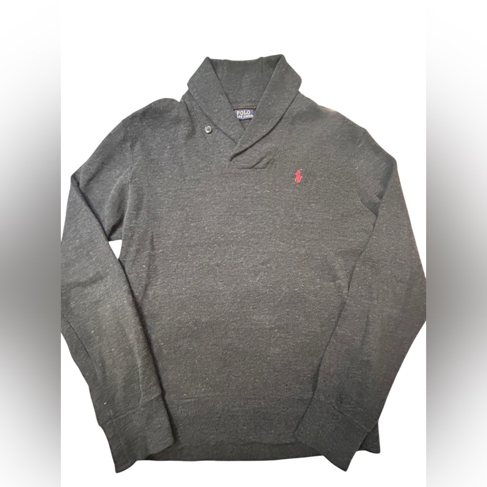 Polo Ralph Lauren‎ Men's Cotton Shawl-Collar Pullover Sweater M Preppy